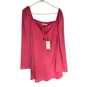Chaus Pink Long Sleeve Dress
